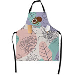 Coconut and Leaves Apron With Pockets w/ Name or Text