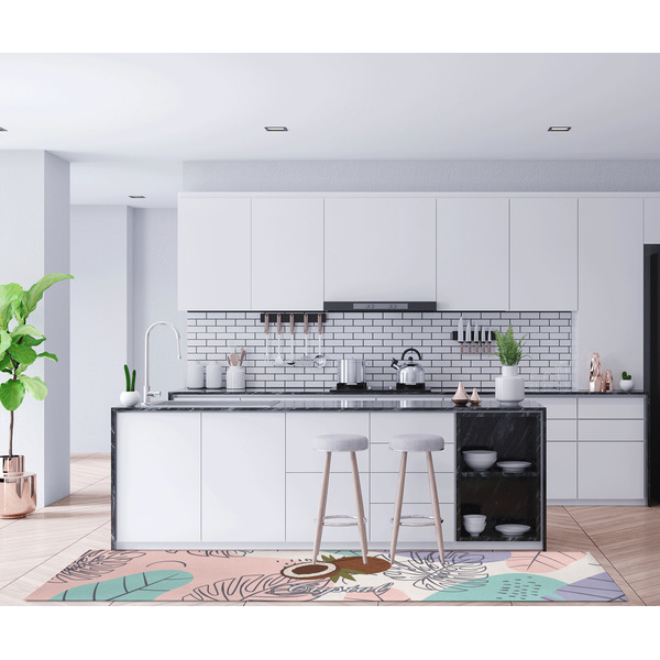 Coconut and Leaves Area Rug Sizes