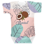 Coconut and Leaves Baby Bodysuit (Personalized)