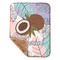 Coconut and Leaves Sherpa Baby Blanket - 30" x 40" w/ Name or Text