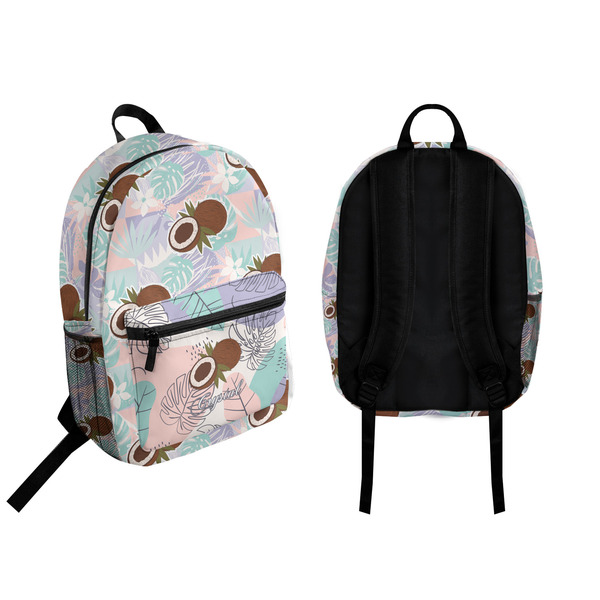 Coconut and Leaves Backpack front and back - Apvl
