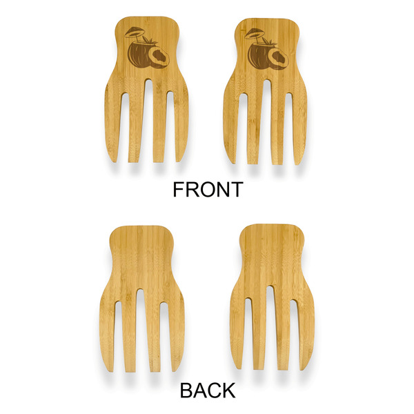 Coconut and Leaves Bamboo Salad Hands - APPROVAL