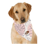 Coconut and Leaves Dog Bandana Scarf w/ Name or Text