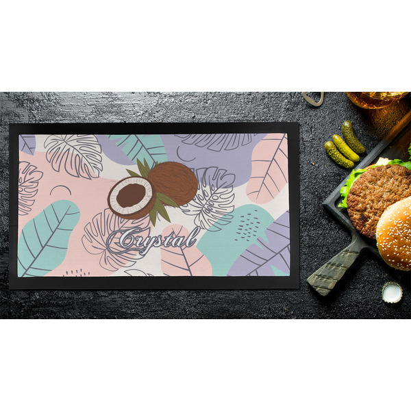 Coconut and Leaves Bar Mat - Small - LIFESTYLE