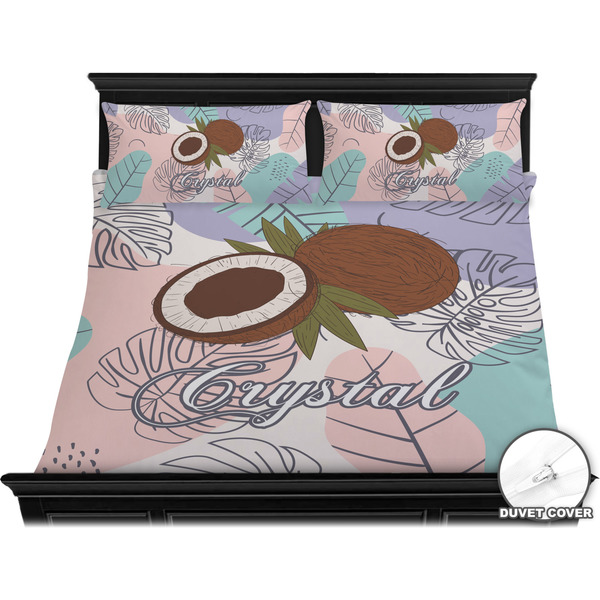 Coconut and Leaves Bedding Set (King) - Duvet
