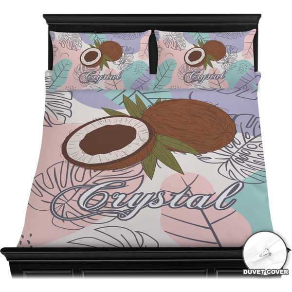 Coconut and Leaves Bedding Set (Queen) - Duvet