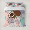 Coconut and Leaves Bedding Set- Queen Lifestyle - Duvet