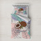 Coconut and Leaves Duvet Cover Set - Twin XL w/ Name or Text