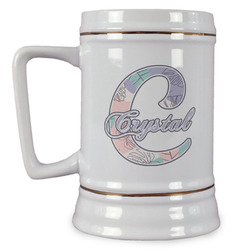 Coconut and Leaves Beer Stein (Personalized)