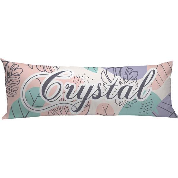 Custom Coconut and Leaves Body Pillow Case (Personalized)