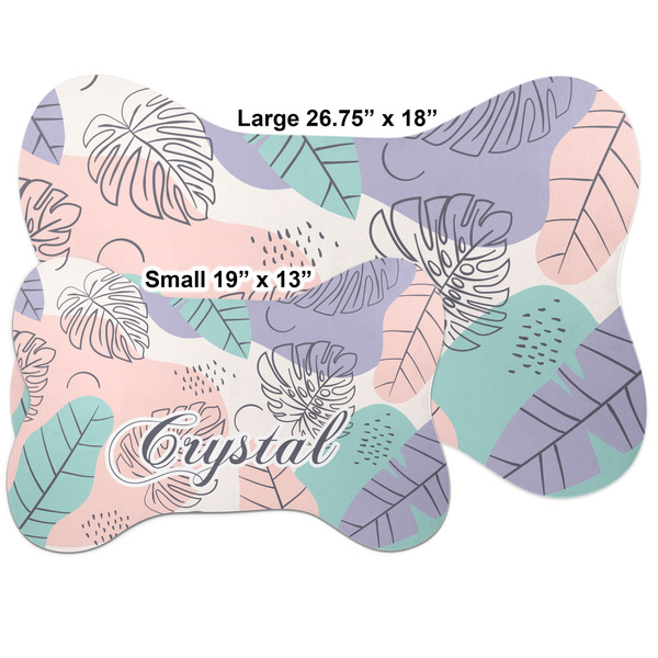 Coconut and Leaves Bone Shaped Mat Comparison