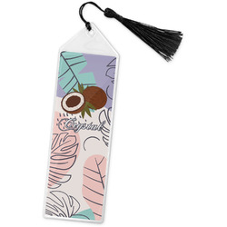 Coconut and Leaves Book Mark w/Tassel w/ Name or Text