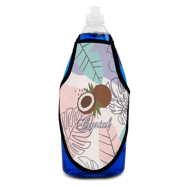 Coconut and Leaves Bottle Apron - Soap - FRONT