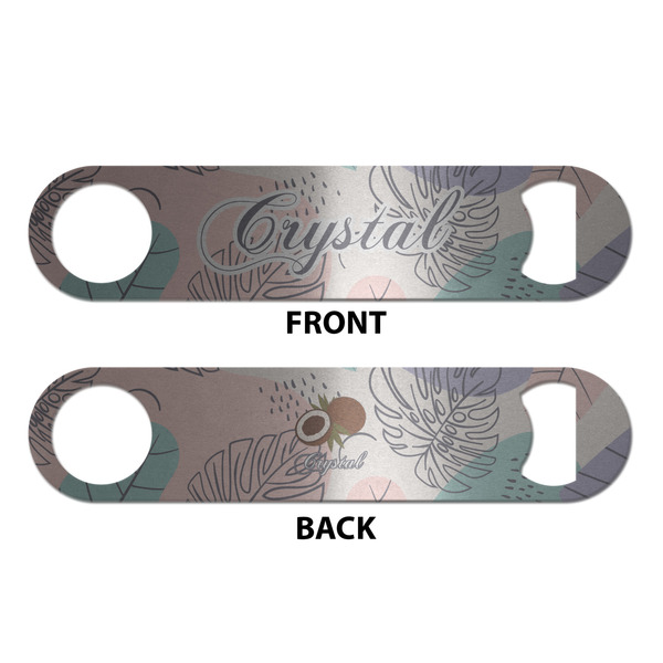 Coconut and Leaves Bottle Opener - Front & Back