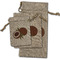 Coconut and Leaves Burlap Gift Bags - (PARENT MAIN) All Three