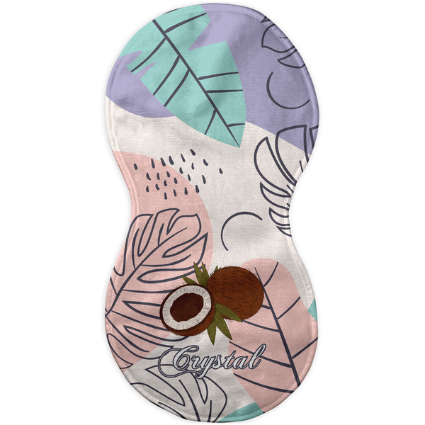 Coconut and Leaves Burp Peanut Shaped Flat