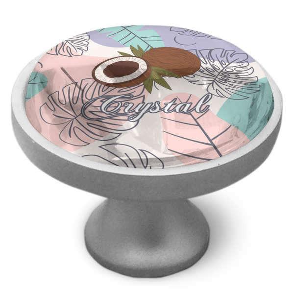 Custom Coconut and Leaves Cabinet Knob (Personalized)