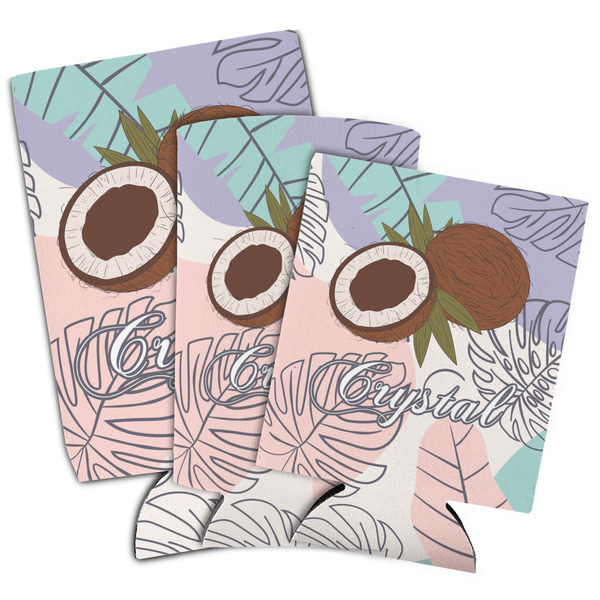 Coconut and Leaves Can Coolers - PARENT/MAIN