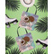 Coconut and Leaves Canvas Tote Lifestyle Front and Back