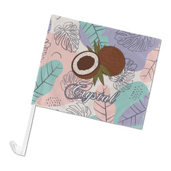 Coconut and Leaves Car Flag (Personalized)