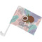 Coconut and Leaves Car Flag w/ Pole