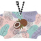 Coconut and Leaves Rear View Mirror Ornament w/ Name or Text