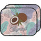 Coconut and Leaves Car Floor Mats (Back Seat) w/ Name or Text