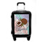 Coconut and Leaves Carry On Hard Shell Suitcase - Front