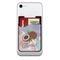 Coconut and Leaves 2-in-1 Cell Phone Credit Card Holder & Screen Cleaner w/ Name or Text