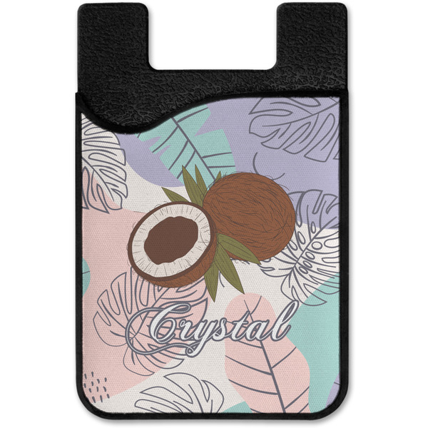 Coconut and Leaves Cell Phone Credit Card Holder