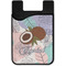 Coconut and Leaves Cell Phone Credit Card Holder