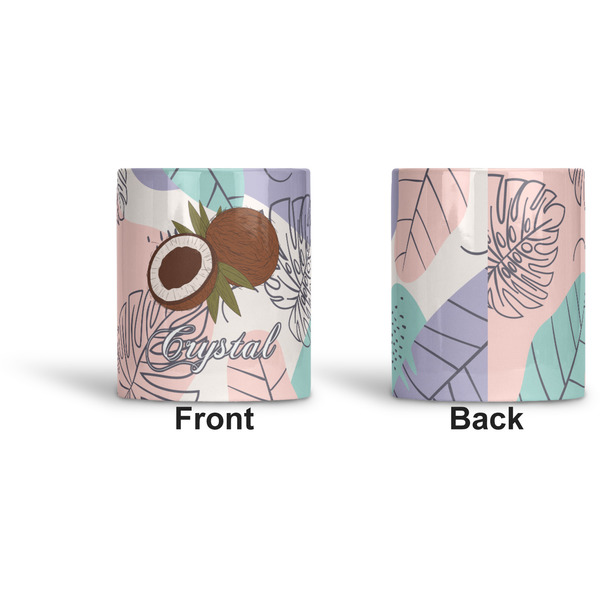 Coconut and Leaves Ceramic Pen Holder - Apvl