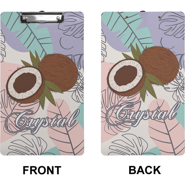 Coconut and Leaves Clipboard (Legal) (Front + Back)