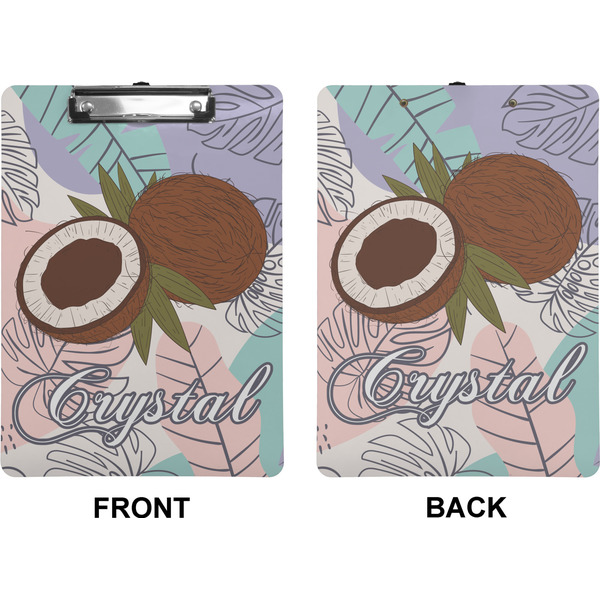 Coconut and Leaves Clipboard (Letter) (Front + Back)