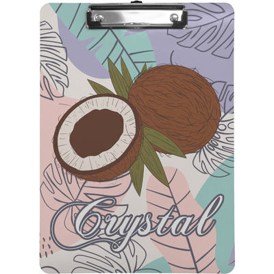 Coconut and Leaves Clipboard (Personalized)