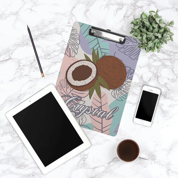 Coconut and Leaves Clipboard - Lifestyle Photo