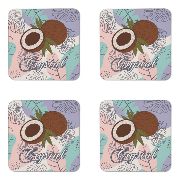 Coconut and Leaves Coaster Set - APPROVAL