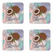 Coconut and Leaves Coaster Set - APPROVAL