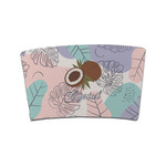 Coconut and Leaves Coffee Cup Sleeve (Personalized)
