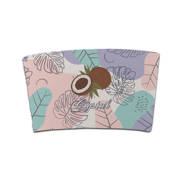 Custom Coconut and Leaves Coffee Cup Sleeve (Personalized)