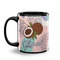 Coconut and Leaves Coffee Mug - 11 oz - Black
