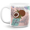 Coconut and Leaves Coffee Mug - 20 oz - White