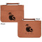 Coconut and Leaves Cognac Leatherette Bible Covers - Small Double Sided Apvl