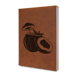 Coconut and Leaves Leatherette Journal (Personalized)