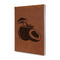 Coconut and Leaves Cognac Leatherette Journal - Main