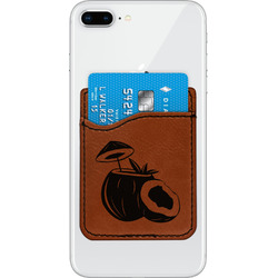 Coconut and Leaves Leatherette Phone Wallet