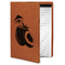 Coconut and Leaves Leatherette Portfolio with Notepad - Small - Single Sided