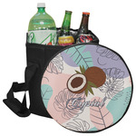 Coconut and Leaves Collapsible Cooler & Seat (Personalized)
