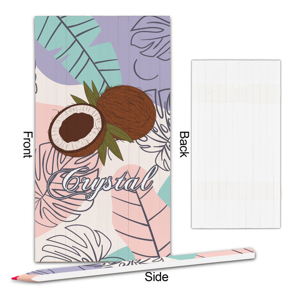 Coconut and Leaves Colored Pencils - Approval