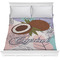 Coconut and Leaves Comforter - Full / Queen w/ Name or Text
